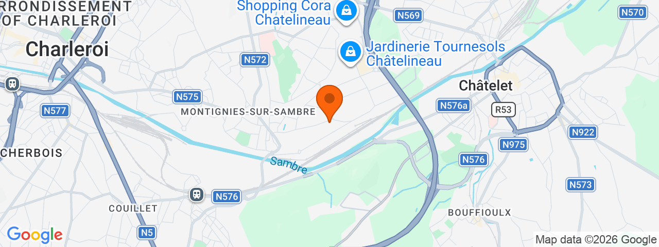 Map preview for Charleroi - Montignies-sur-Sambre