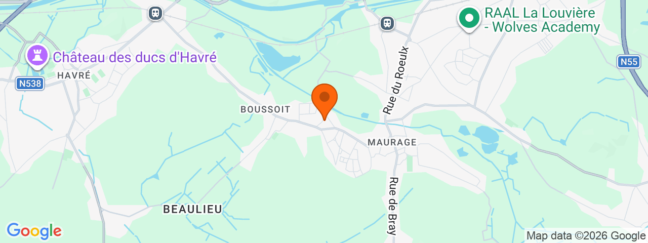 Map preview for La Louvière - Boussoit