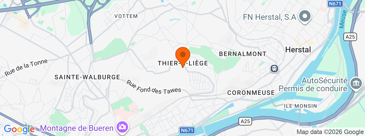 Map preview for Liège Saint-Léonard