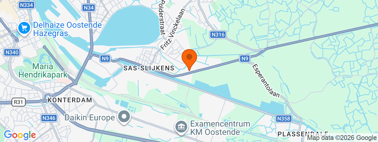 Map preview for Bredene