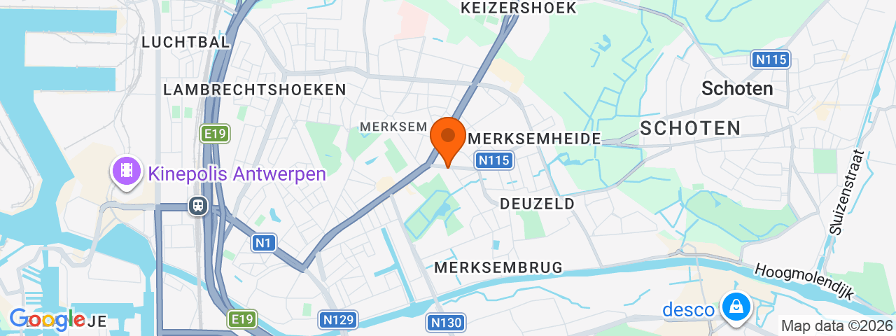 Map preview for Anvers - Merksem